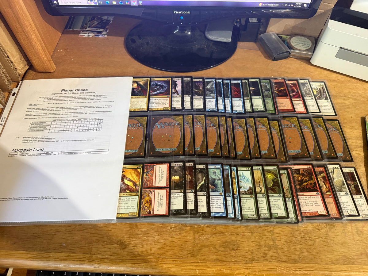 MTG Planar Chaos (PLC) Near-Complete Set (163/165)