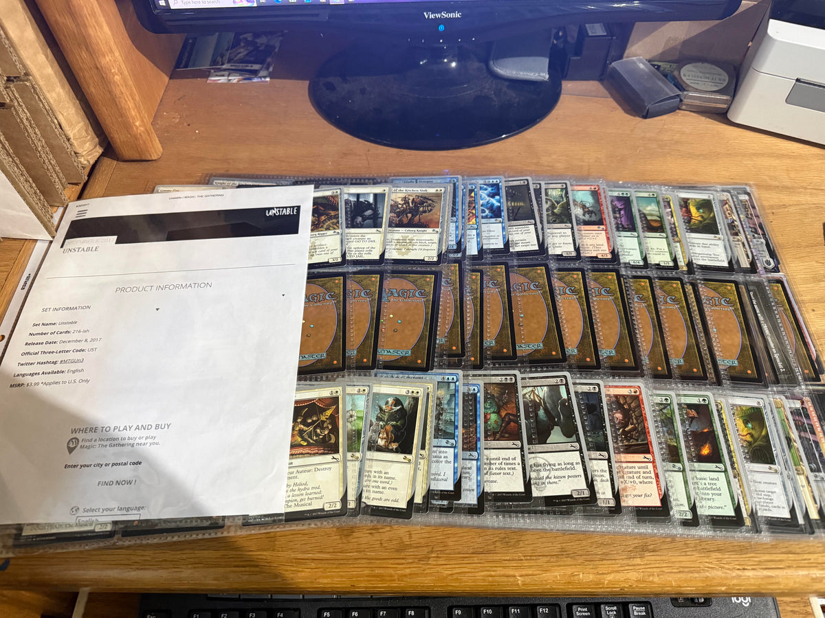 MTG Unstable (UST) Complete Set plus tokens