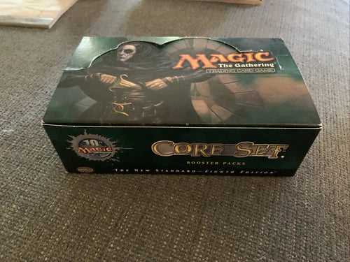 MTG MAGIC the GATHERING CORE SET 8th Edition Empty Booster Pack Display Box 2003