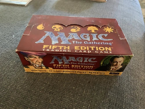 MTG: 5TH EDITION empty Booster Pack display box; NO CARDS, 1997