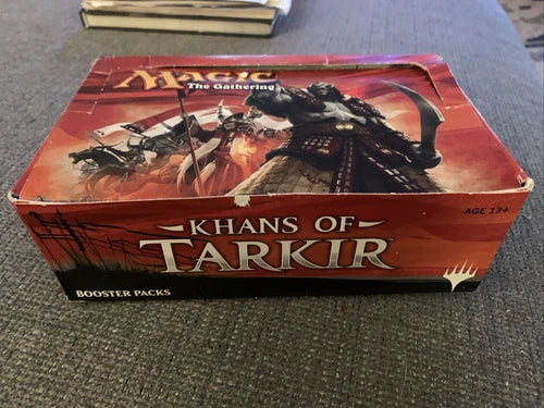 MTG: KHANS of TARKIR Empty Booster Pack Display Box - Magic - No Packs - 2014